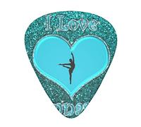 I Love Gymnastics The 12 piece guitar pick pack is suitable for various electric guitars, acoustic guitars and bass guitars