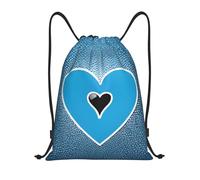 I Love Gymnastics Title: Lightweight Drawstring Duffel Bag â€“ Water-Resistant Foldable Gym Sack with Adjustable Shoulder Strap, Ideal for Sports, Yoga, Travel and School