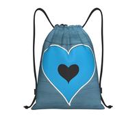 I Love Gymnastics Title: Lightweight Drawstring Duffel Bag â€“ Water-Resistant Foldable Gym Sack with Adjustable Shoulder Strap, Ideal for Sports, Yoga, Travel and School