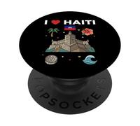I Love Haiti PopSockets Adhesive PopGrip