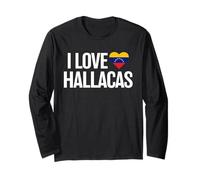 I Love Hallacas - Venezuelan Flag Heart Holiday Food Long Sleeve T-Shirt
