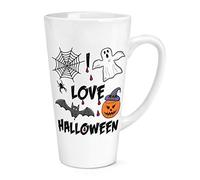 I Love Halloween 17oz Large Latte Mug Cup