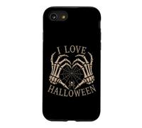 I Love Halloween Skeleton Heart Spider Bones Case for iPhone SE (2020) / 7/8
