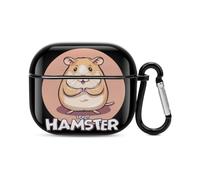 I Love Hamster Bluetooth Headset Cover Hard Shell Earbuds Case Protective Cover Compatible with Airpods 3