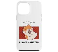 I Love Hamster Cute Kawaii Hamster Eats Sunflower Seeds Case for iPhone 13 Pro Max