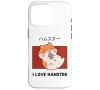 I Love Hamster Cute Kawaii Hamster Eats Sunflower Seeds Case for iPhone 16 Pro