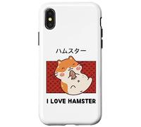 I Love Hamster Cute Kawaii Hamster Eats Sunflower Seeds Case for iPhone X/XS