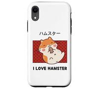 I Love Hamster Cute Kawaii Hamster Eats Sunflower Seeds Case for iPhone XR