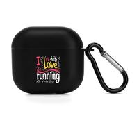 I Love Hate Running Novelty Protective Cases Cover Compatible for AirPods 4 Funny Headphone Case Storage Boxes for Women Men