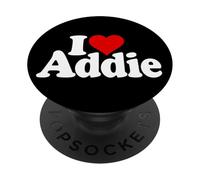 I LOVE HEART ADDIE ADDISON ADELAIDE ADELINE NAME ON A TEE PopSockets Adhesive PopGrip