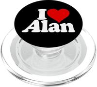 I LOVE HEART ALAN NAME ON A TEE PopSockets PopGrip for MagSafe