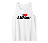 I Love Heart Alicante Spain Valencia Tank Top