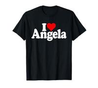 I Love Heart Angela Angie Name ON A TEE T-Shirt