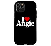 I LOVE HEART ANGIE ANGELINA ANGELA NAME ON A TEE Case for iPhone 11 Pro