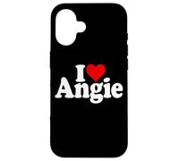 I LOVE HEART ANGIE ANGELINA ANGELA NAME ON A TEE Case for iPhone 16