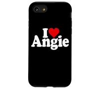 I LOVE HEART ANGIE ANGELINA ANGELA NAME ON A TEE Case for iPhone SE (2020) / 7/8