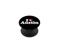 I LOVE HEART AUSTIN TEXAS PopSockets Adhesive PopGrip