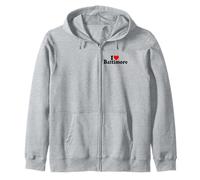 I LOVE HEART BALTIMORE MARYLAND Zip Hoodie