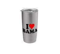 I Love Heart Bama Alabama Stainless Steel Insulated Tumbler