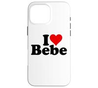 I LOVE HEART BEBE Case for iPhone 16 Pro Max