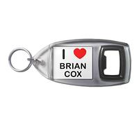 I Love Heart Brian Cox - Plastic Bottle Opener Key Ring