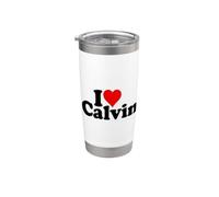 I Love Heart Calvin Stainless Steel Insulated Tumbler