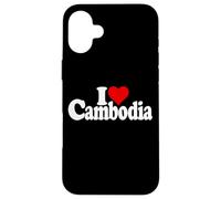 I LOVE HEART CAMBODIA CAMBODIAN CULTURE Case for iPhone 16 Plus