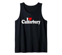 I Love Heart Canterbury Kent England Tank Top