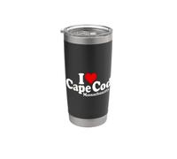 I Love Heart Cape Cod Massachusets Stainless Steel Insulated Tumbler