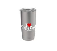 I Love Heart Cape Cod Massachusets Stainless Steel Insulated Tumbler