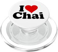 I LOVE HEART CHAI TEA PopSockets PopGrip for MagSafe