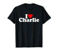 I LOVE HEART CHARLIE CHARLES NAME ON A TEE T-Shirt
