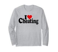 I Love Heart Cheating Deception Dishonesty Long Sleeve T-Shirt