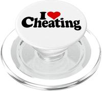 I LOVE HEART CHEATING DECEPTION DISHONESTY PopSockets PopGrip for MagSafe