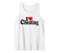 I Love Heart Cheating Deception Dishonesty Tank Top