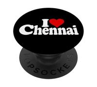 I LOVE HEART CHENNAI MADRAS INDIA PopSockets Adhesive PopGrip