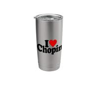 I Love Heart Chopin Frederic Polish Composer Stainless Steel Insulated Tumbler