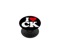 I LOVE HEART CK C K C.K. INITIALS MONOGRAM NICKNAME PopSockets Adhesive PopGrip