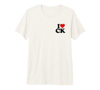 I Love Heart CK C K C.K. Initials Monogram Nickname Premium T-Shirt