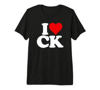 I Love Heart CK C K C.K. Initials Monogram Nickname Premium T-Shirt