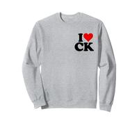 I LOVE HEART CK C K C.K. INITIALS MONOGRAM NICKNAME Sweatshirt