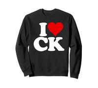 I LOVE HEART CK C K C.K. INITIALS MONOGRAM NICKNAME Sweatshirt