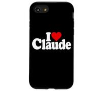 I LOVE HEART CLAUDE NAME ON A TEE Case for iPhone SE (2020) / 7/8