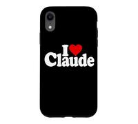 I LOVE HEART CLAUDE NAME ON A TEE Case for iPhone XR