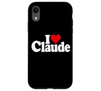I LOVE HEART CLAUDE NAME ON A TEE Case for iPhone XR