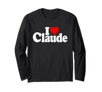 I Love Heart Claude Name ON A TEE Long Sleeve T-Shirt