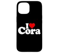 I LOVE HEART CORA NAME ON A TEE Case for iPhone 15