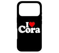 I LOVE HEART CORA NAME ON A TEE Case for iPhone 17 Pro