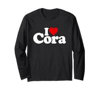 I Love Heart CORA Name ON A TEE Long Sleeve T-Shirt