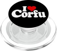I LOVE HEART CORFU GREECE GREEK ISLANDS IONIAN SEA PopSockets PopGrip for MagSafe